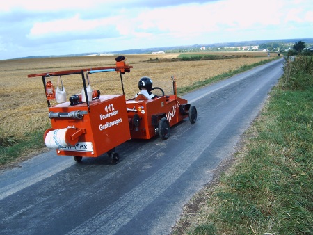 Feuerwehr mit Anhänger